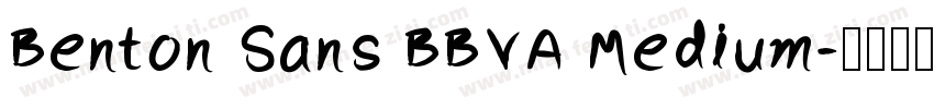 Benton Sans BBVA Medium字体转换